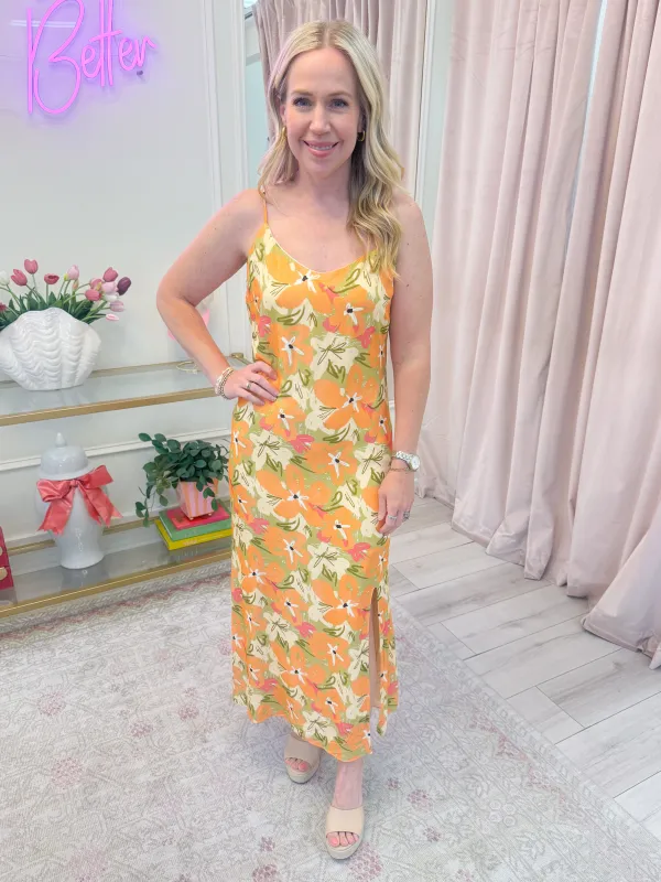 Aperitivo Back Tie Midi Dress made by Sadie & Sage