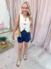 Heritage Front Pleat Shorts sold by Mimosa