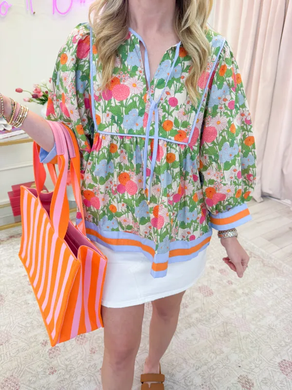Blossom Peasant Blouse sold by Mimosa