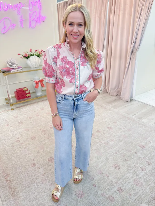 Francine Floral Blouse sold by Mimosa