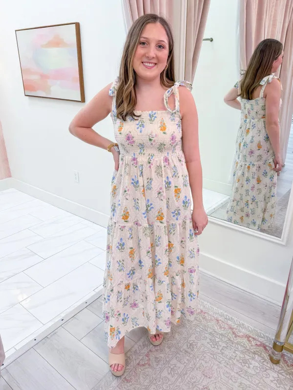 Maia Floral Maxi Dress sold by Mimosa