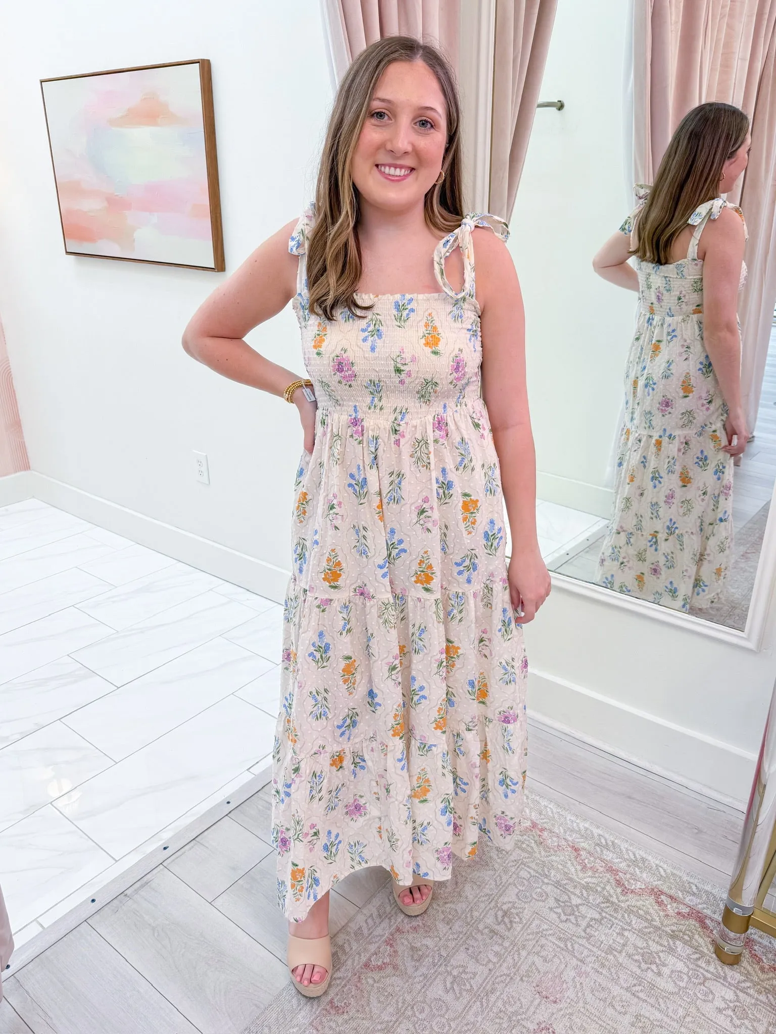 Maia Floral Maxi Dress sold by Mimosa