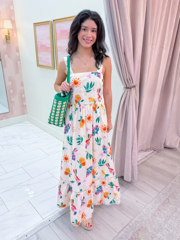 Citrus Sunrise Maxi Dress sold by Mimosa