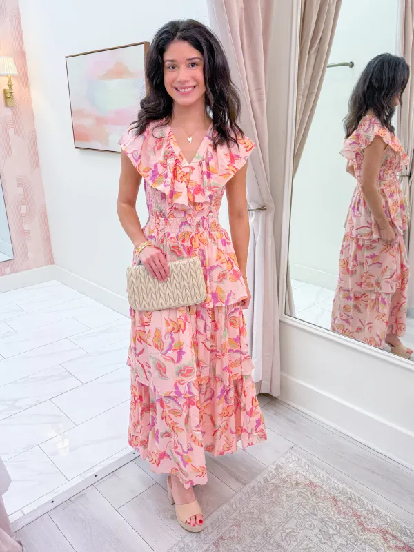 Whimsy Ruffles Maxi Dress sold by Mimosa