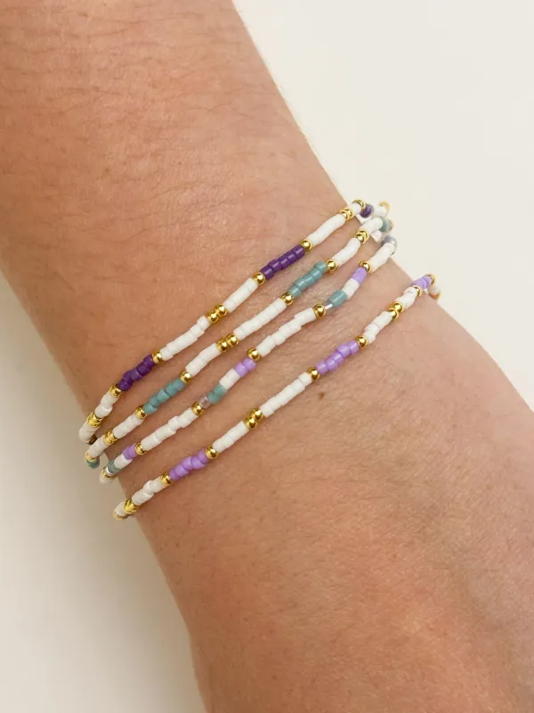 Miyuki Delica Beaded 4 Bracelet Set sold by Mimosa