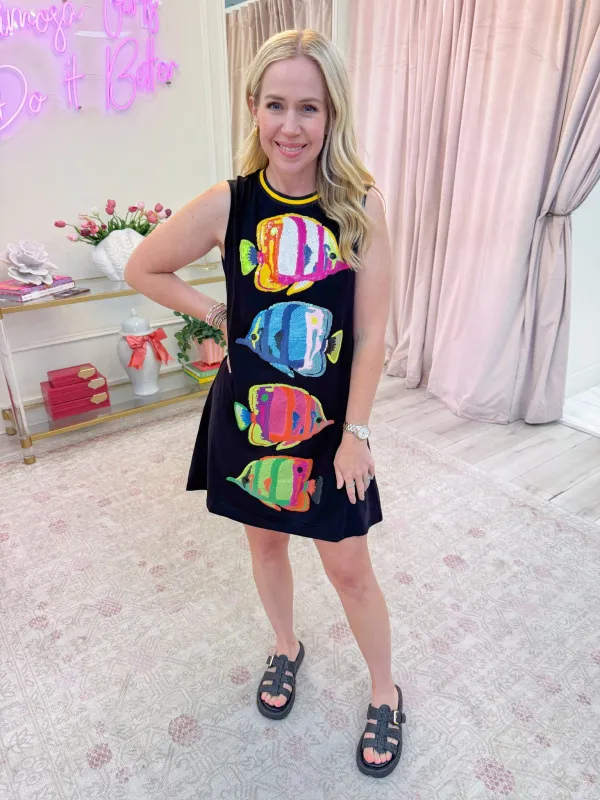 Sequin Multi Fish Tank Dress sold by Mimosa