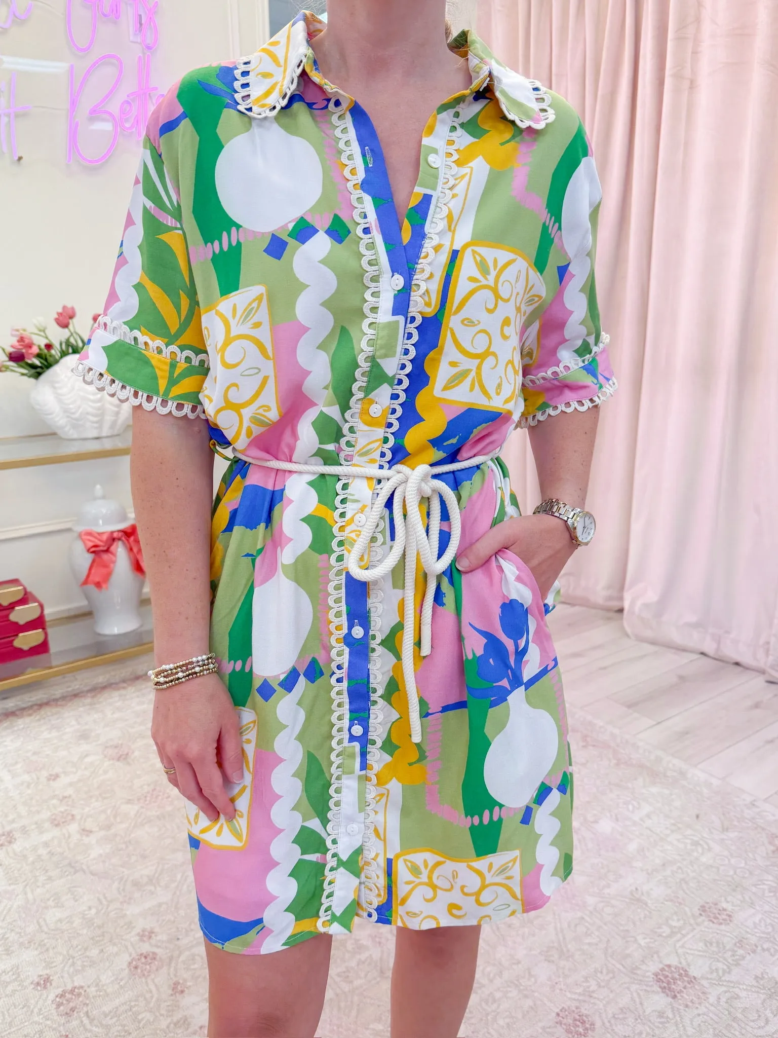 Let's Sail Away Mini Dress sold by Mimosa product image thumbnail 2