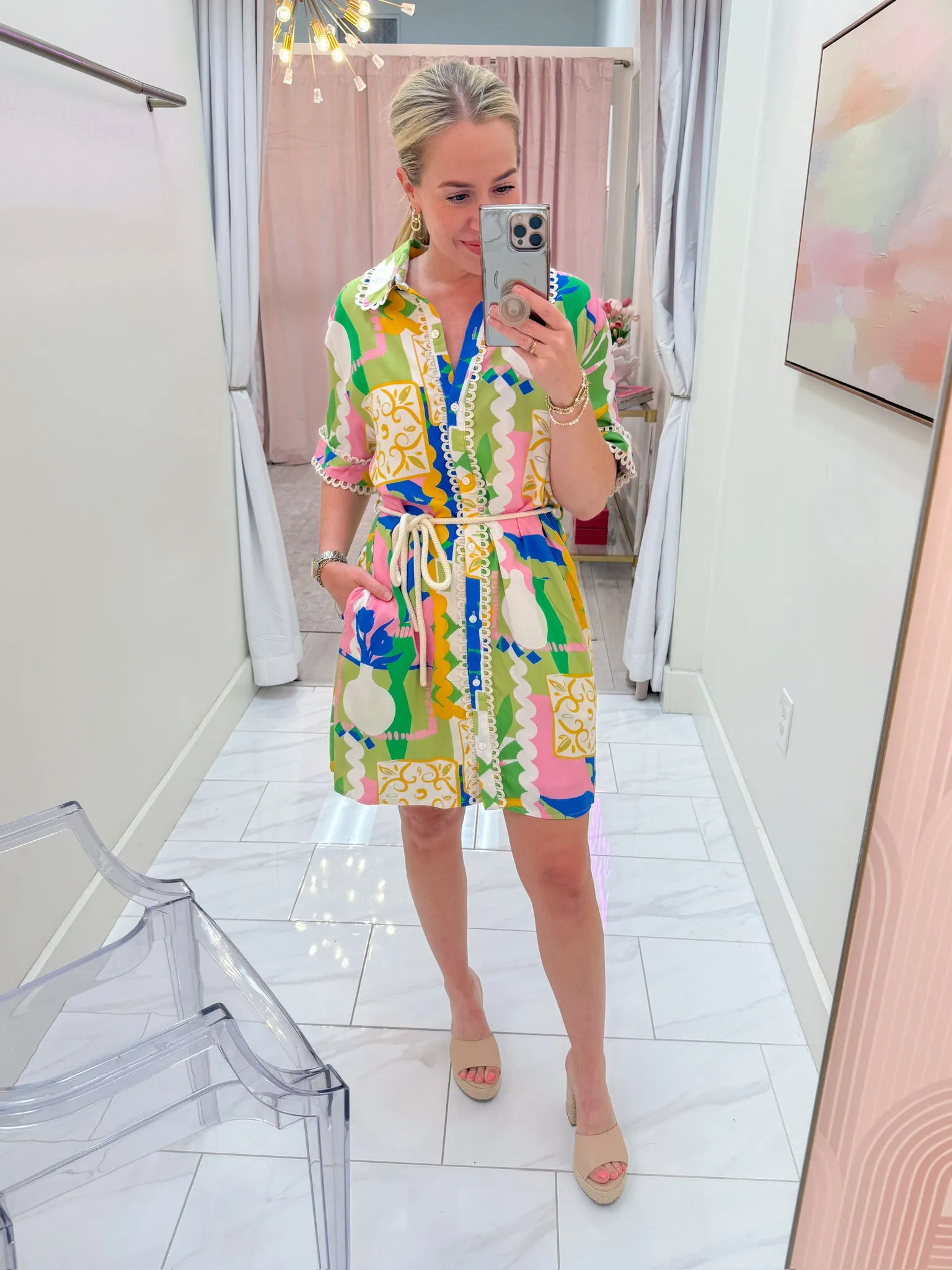 Let's Sail Away Mini Dress sold by Mimosa product image thumbnail 3