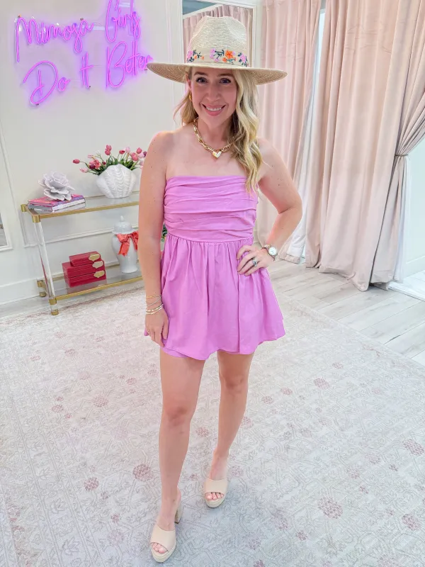 Kira Mini Romper Dress sold by Mimosa