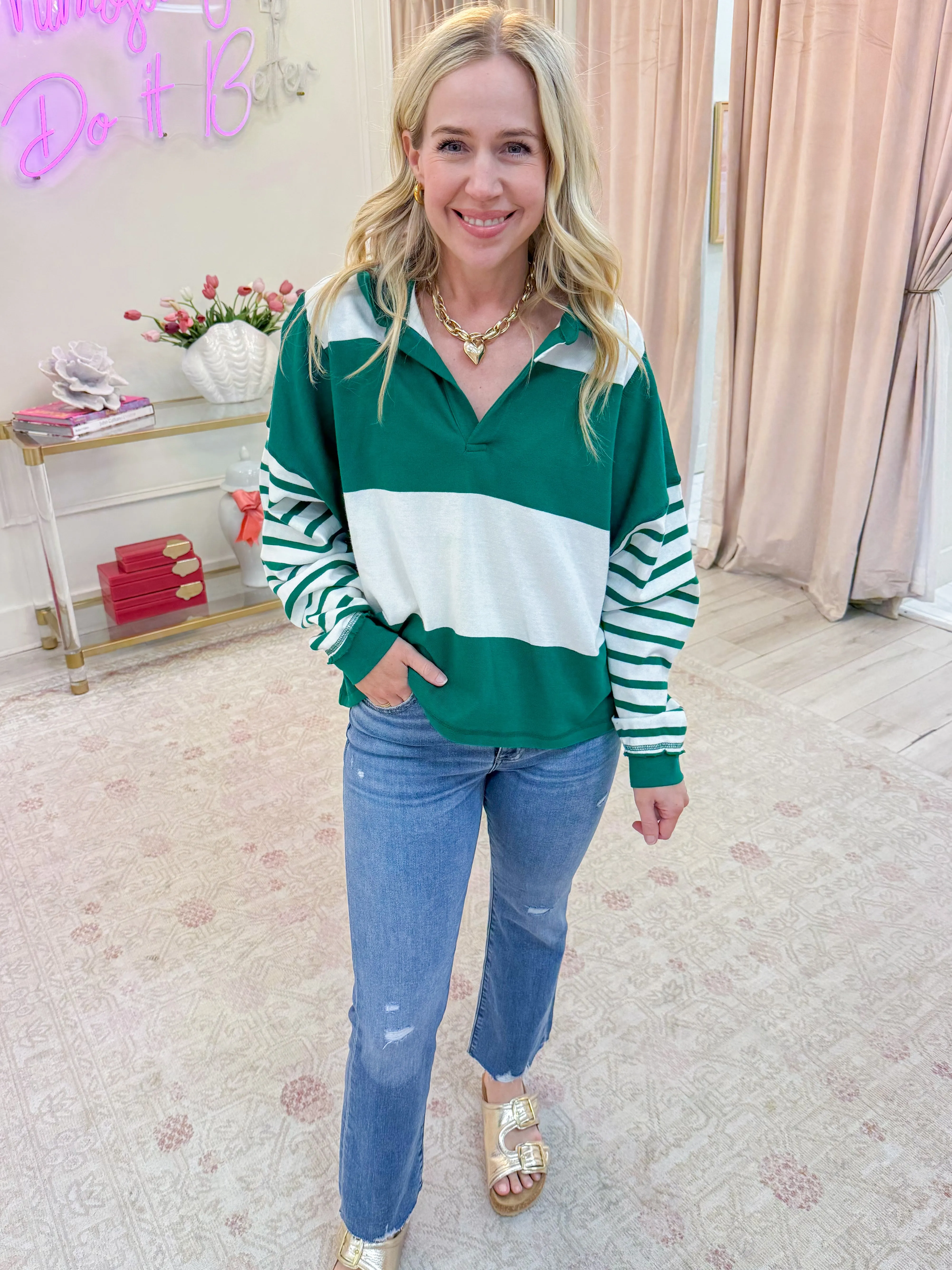 Rudy Rugby Stripe Knit Top sold by Mimosa product image thumbnail 2