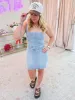 Corset Mini Dress Misty Morning sold by Mimosa