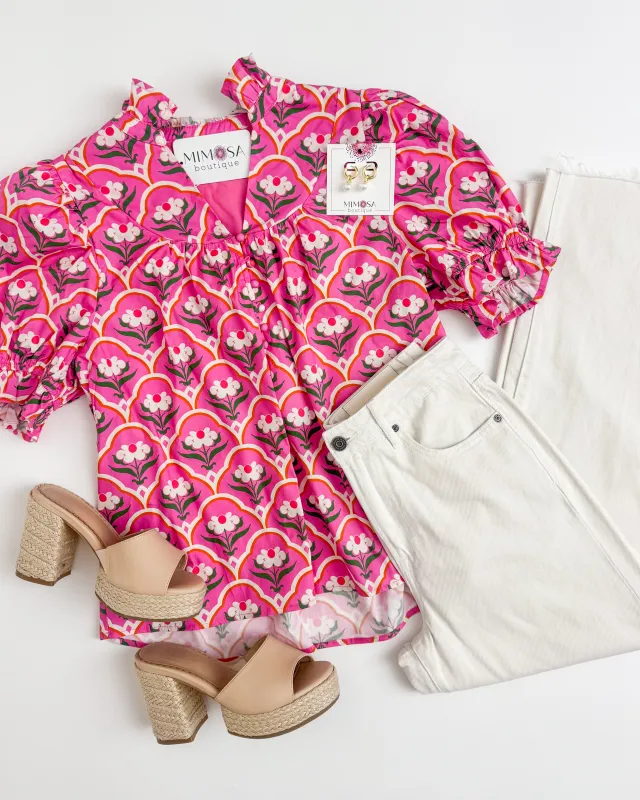 Pretty Blossom Arch Blouse sold by Mimosa