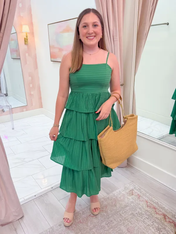 Nocelle Tiered Maxi Dress sold by Mimosa