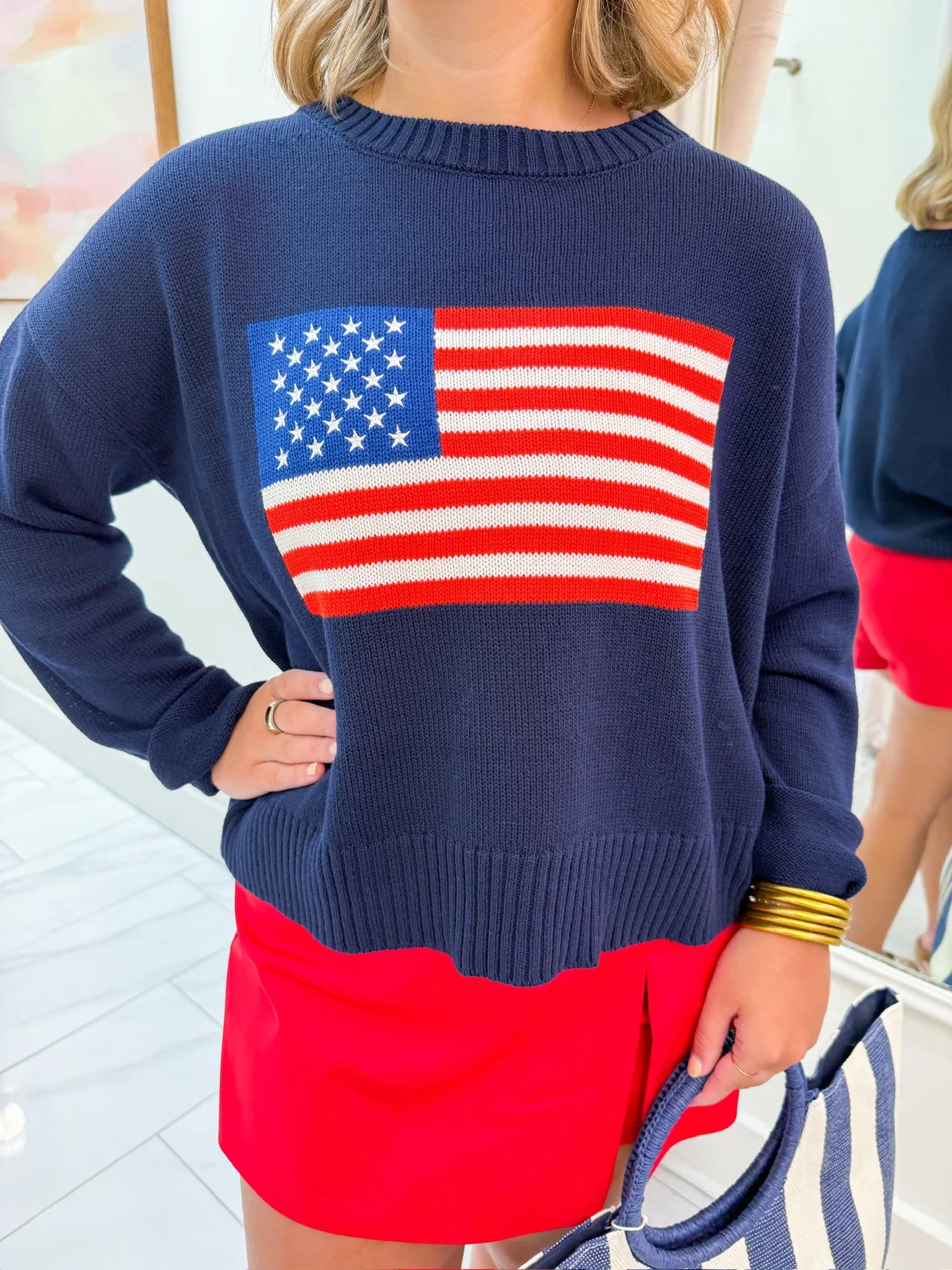 ZS Sienna Patriot Sweater Navy sold by Mimosa product image thumbnail 3