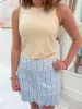 Floral Ditzy Stripe Kourt Skort sold by Mimosa