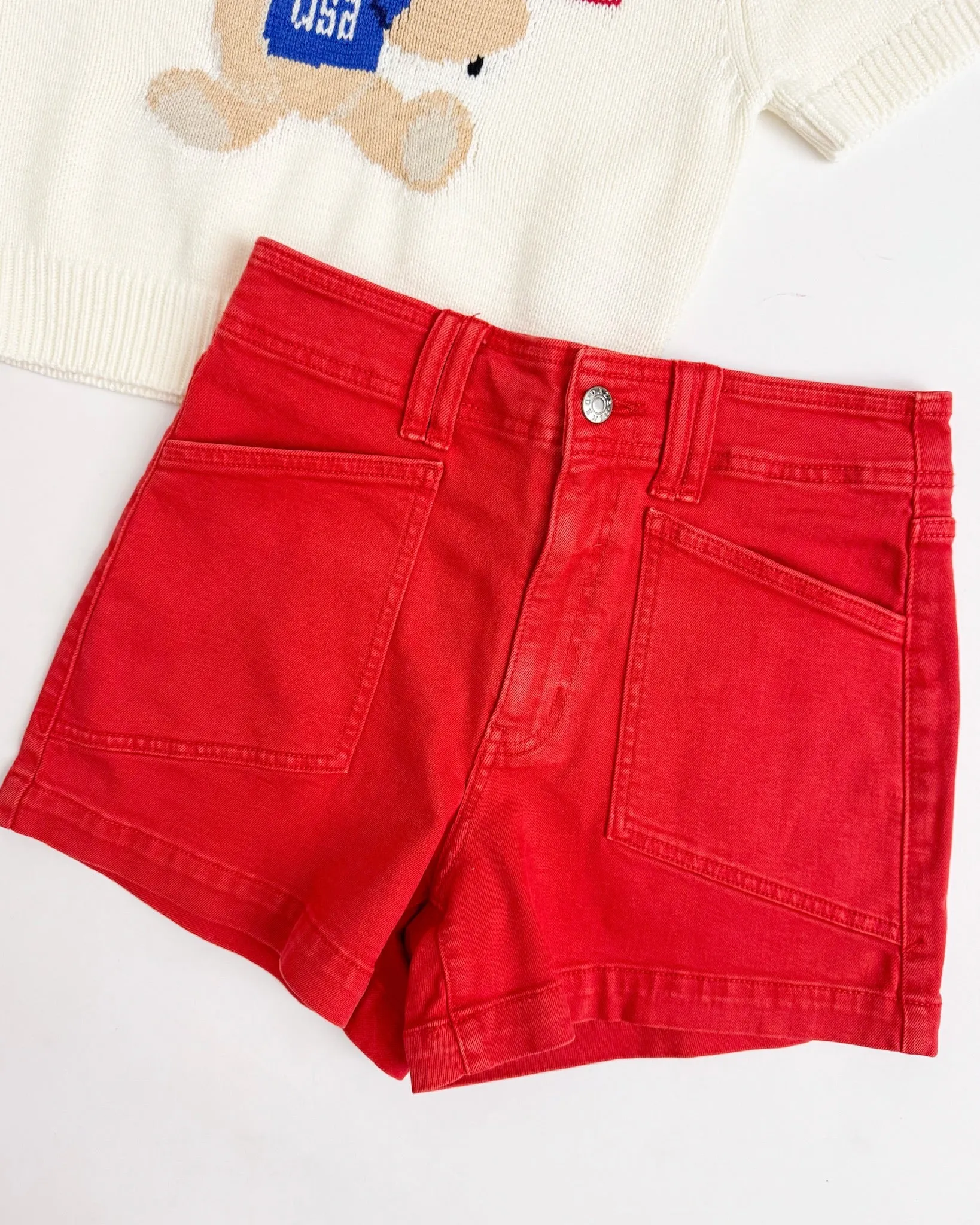 Valley Girl High Rise A-line Short Cherry sold by Mimosa product image thumbnail 2