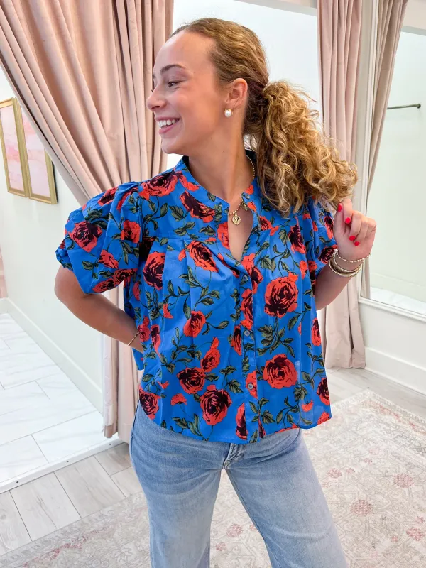 Michelle Floral Blouse sold by Mimosa