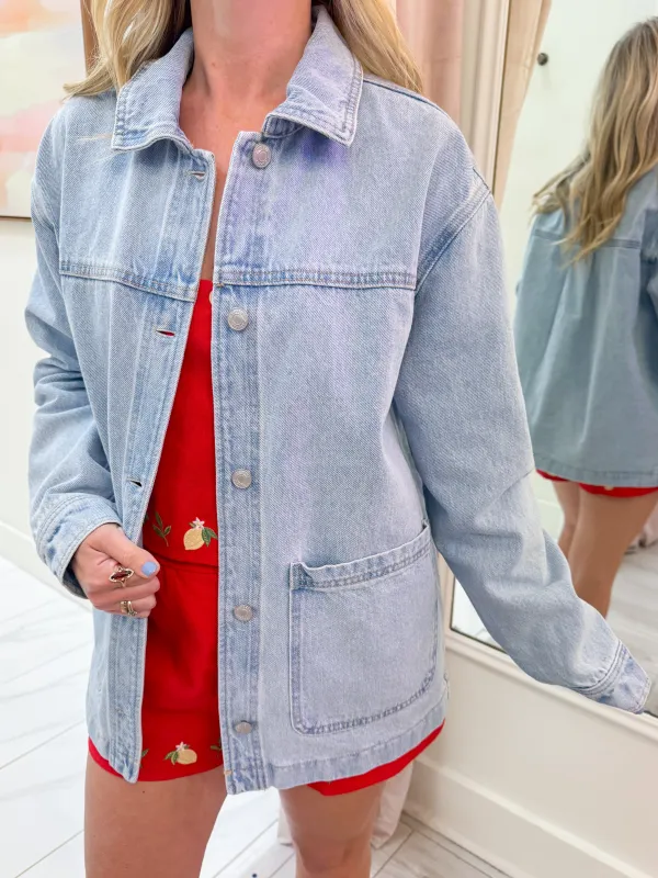 The 90s Denim Trucker Jacket | Parallel