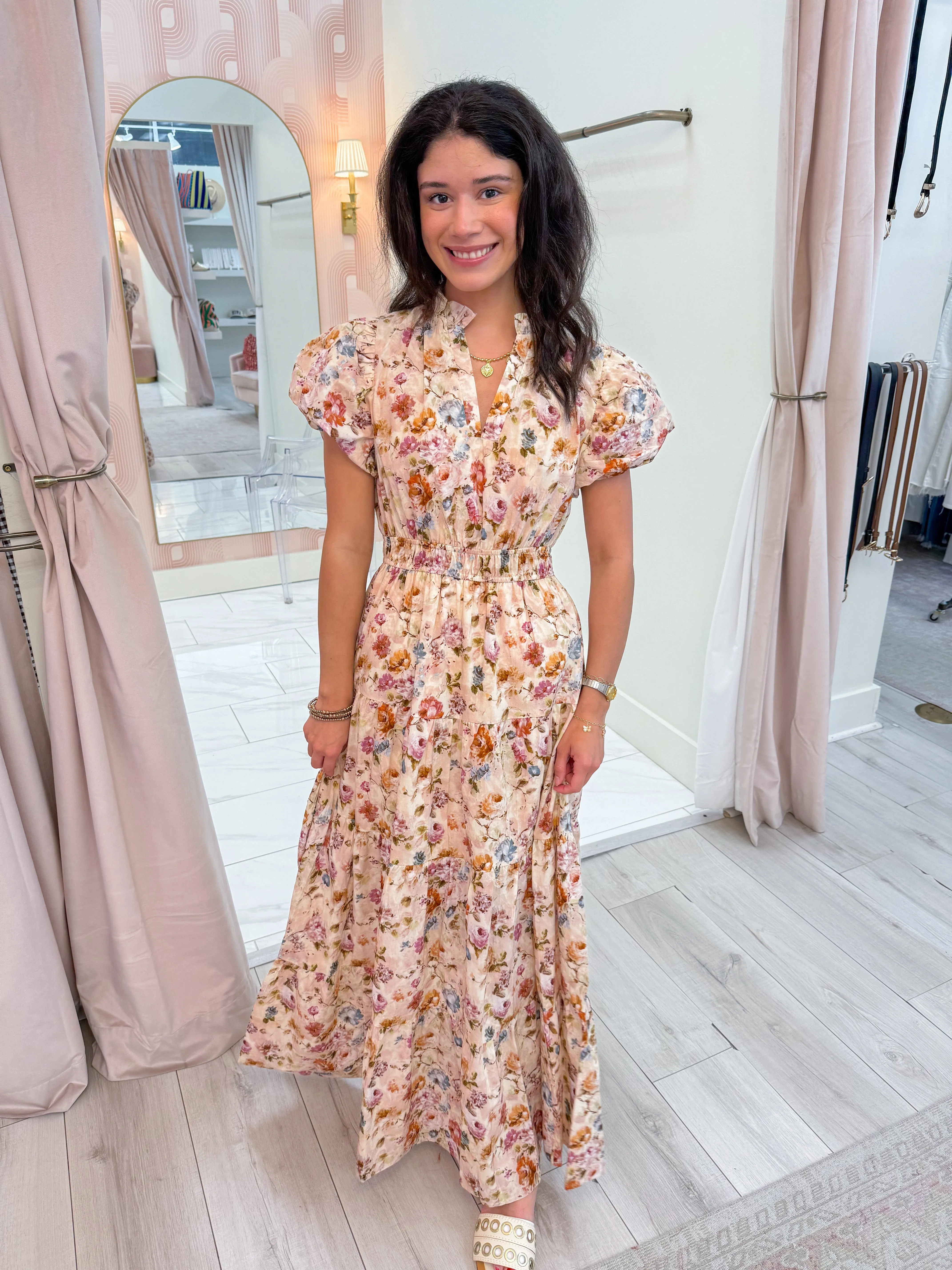 Rosewater Meadow Maxi Dress sold by Mimosa