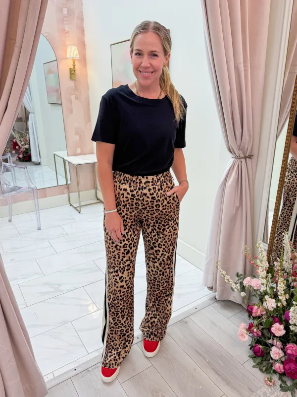 Butter Soft Leopard Straight Pant sold by Mimosa