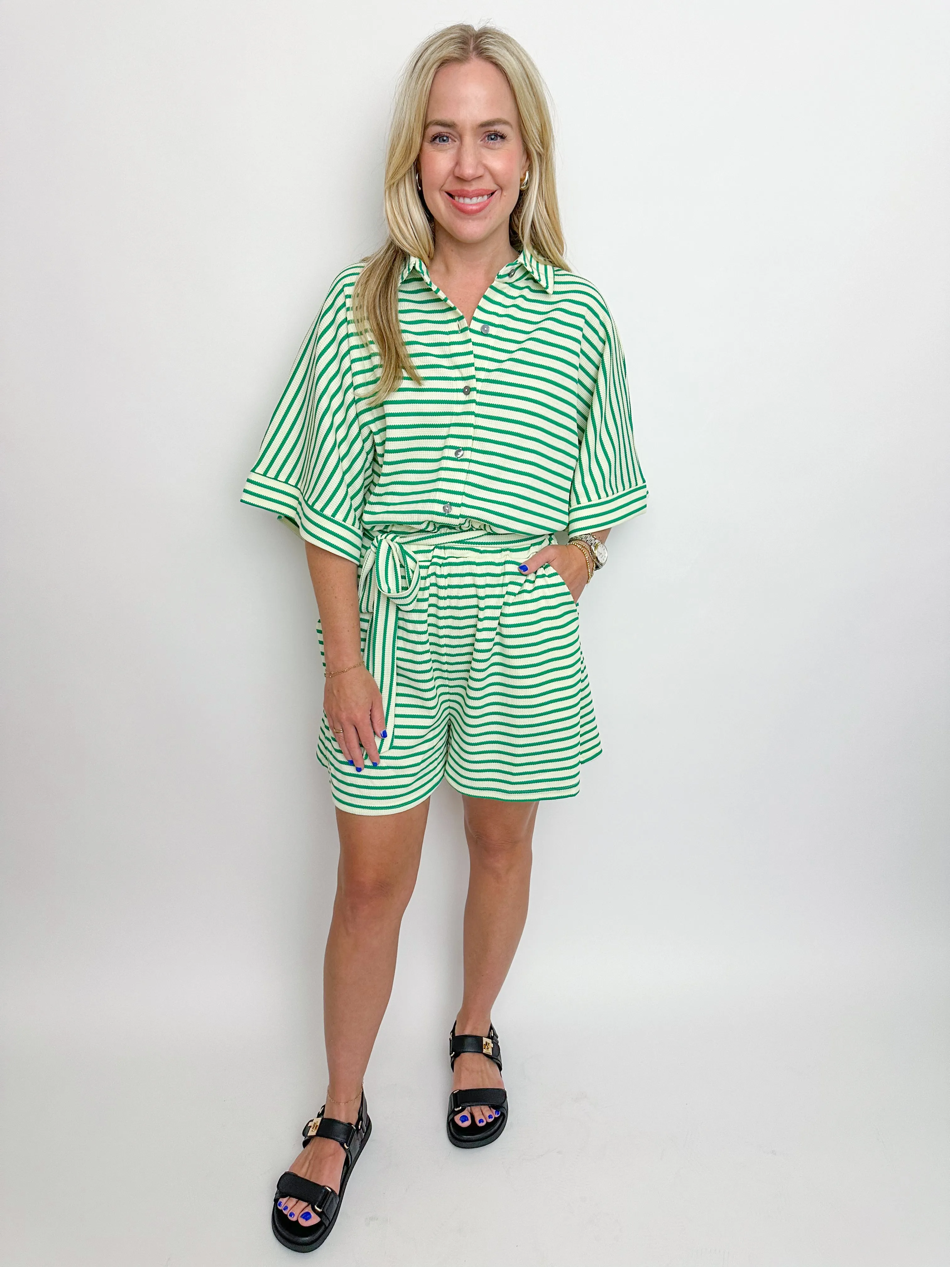 Sicily Tie Waist Romper sold by Mimosa product image thumbnail 3