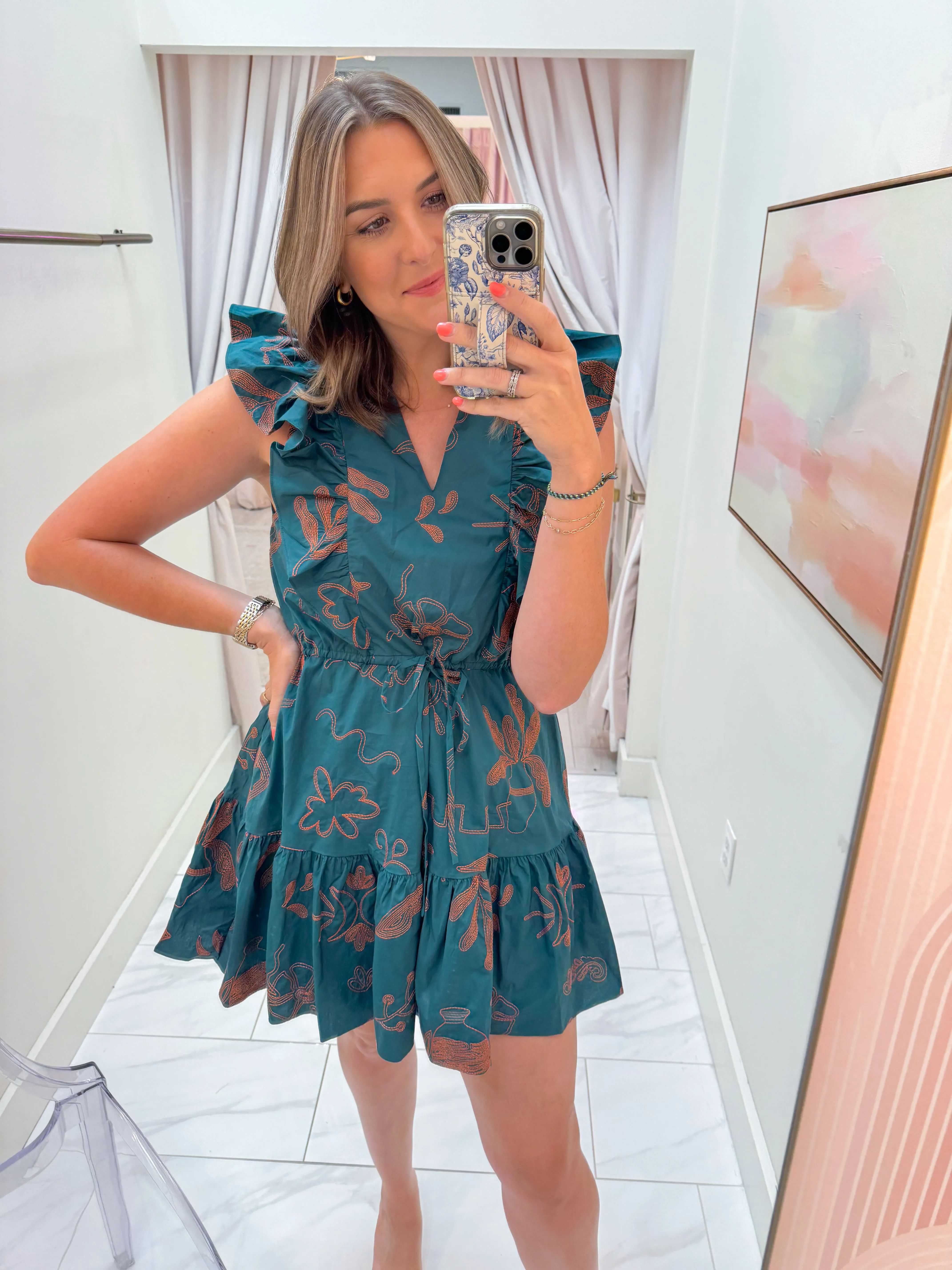 Bronwyn Embroidered Mini Dress sold by Mimosa product image thumbnail 2