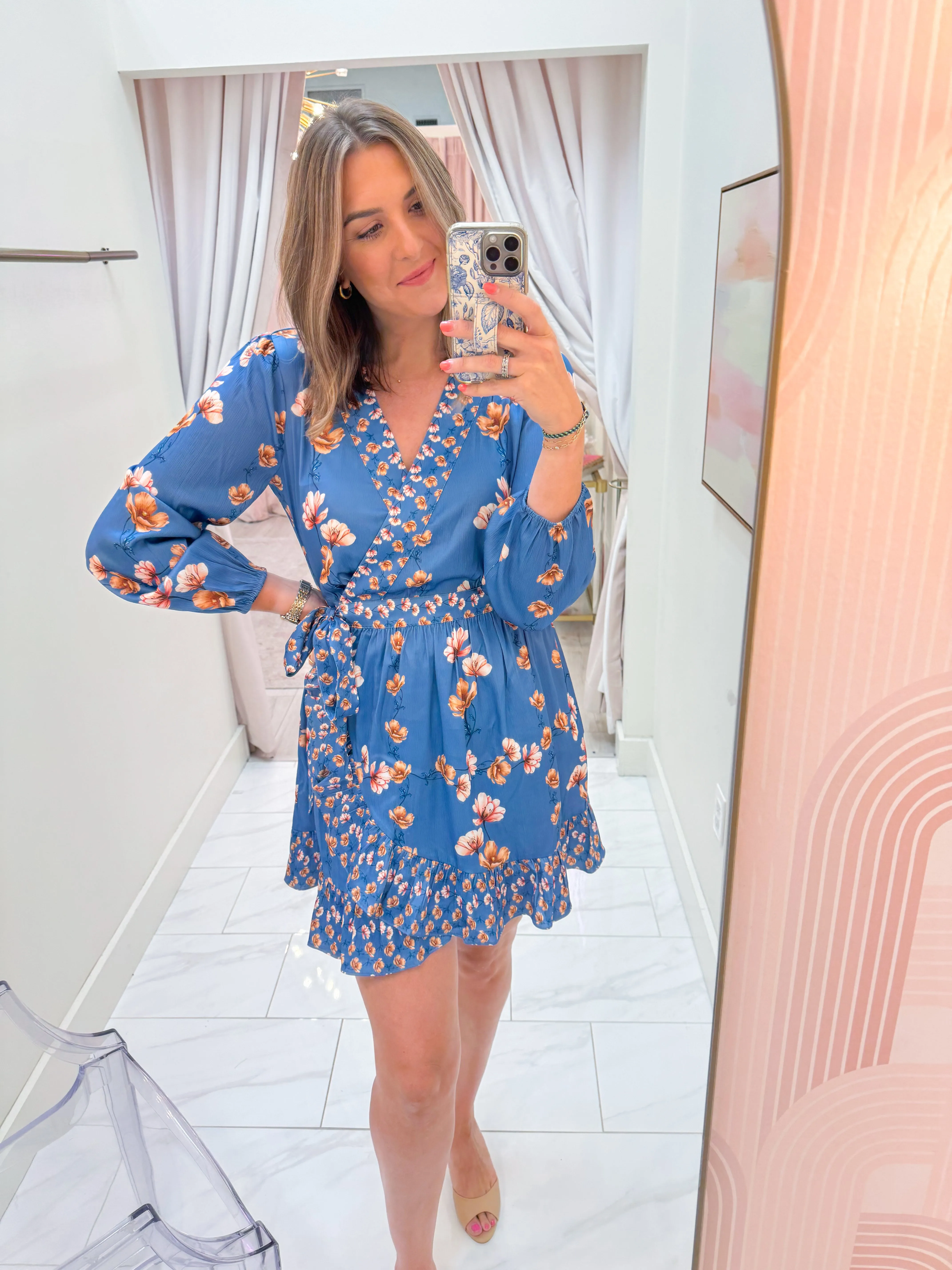 Jody Ruffled Wrap Mini Dress sold by Mimosa product image thumbnail 3