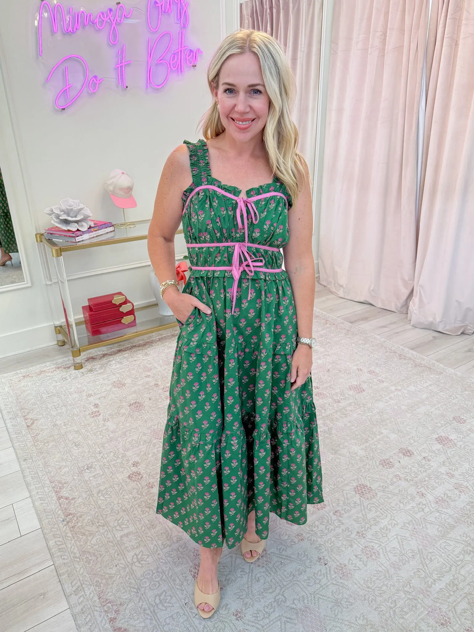 Jadie Floral Maxi Dress sold by Mimosa