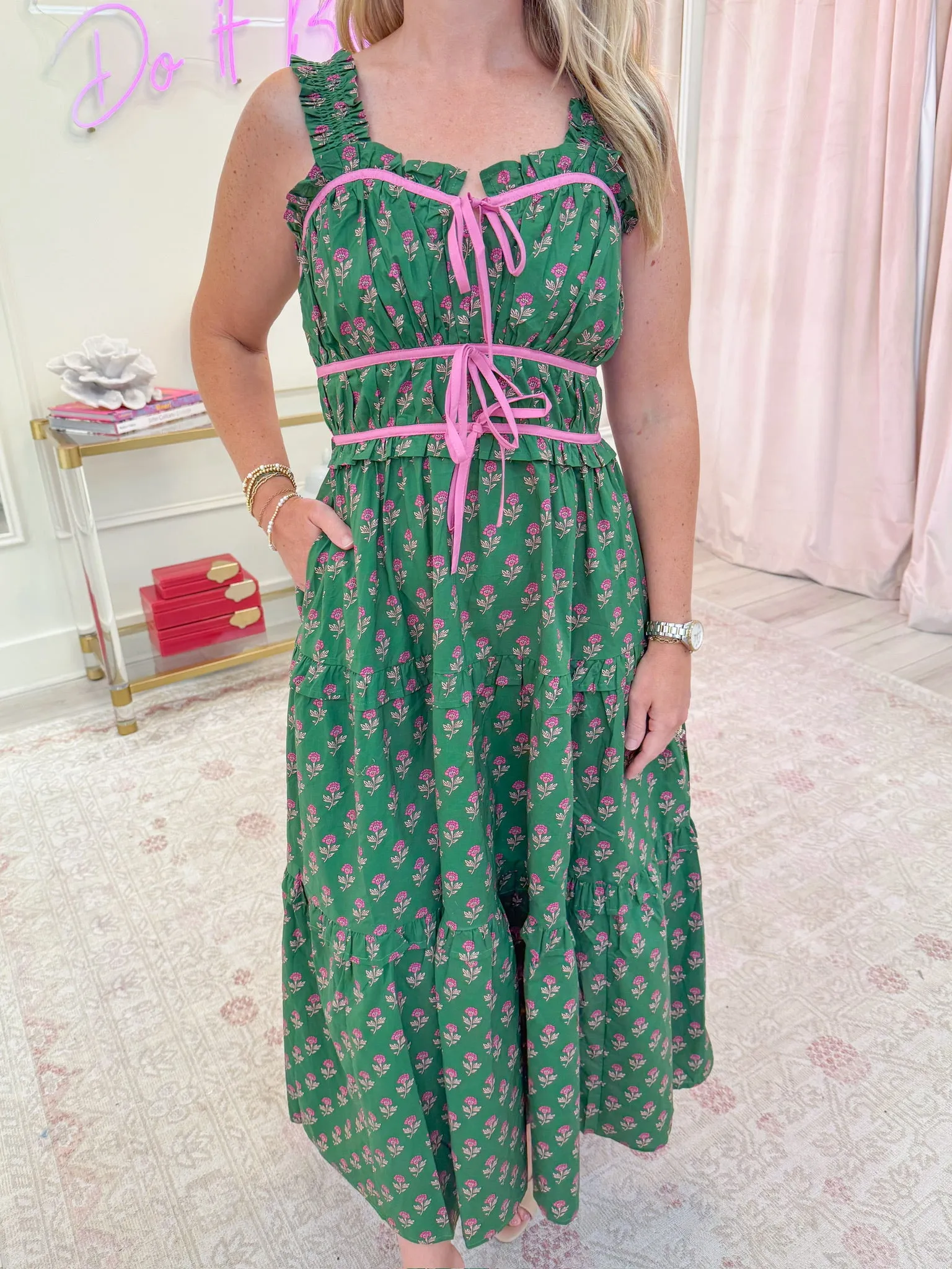 Jadie Floral Maxi Dress sold by Mimosa product image thumbnail 2