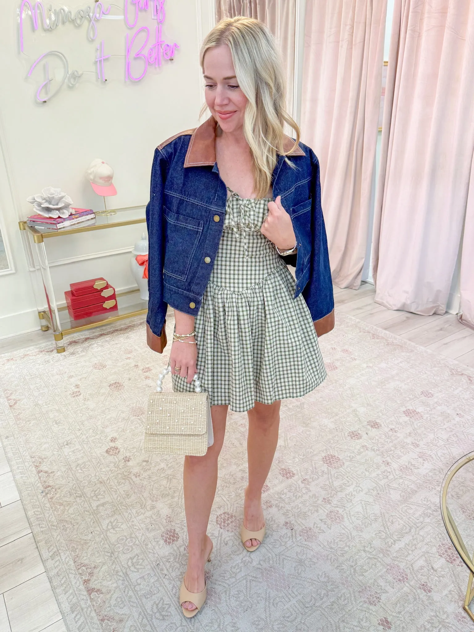 Gabrielle Gingham Mini Dress sold by Mimosa product image thumbnail 3