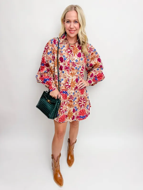 Rein Floral Button Down Dress sold by Mimosa