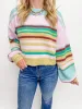 Fall In Line Striped Sweater sold by Mimosa