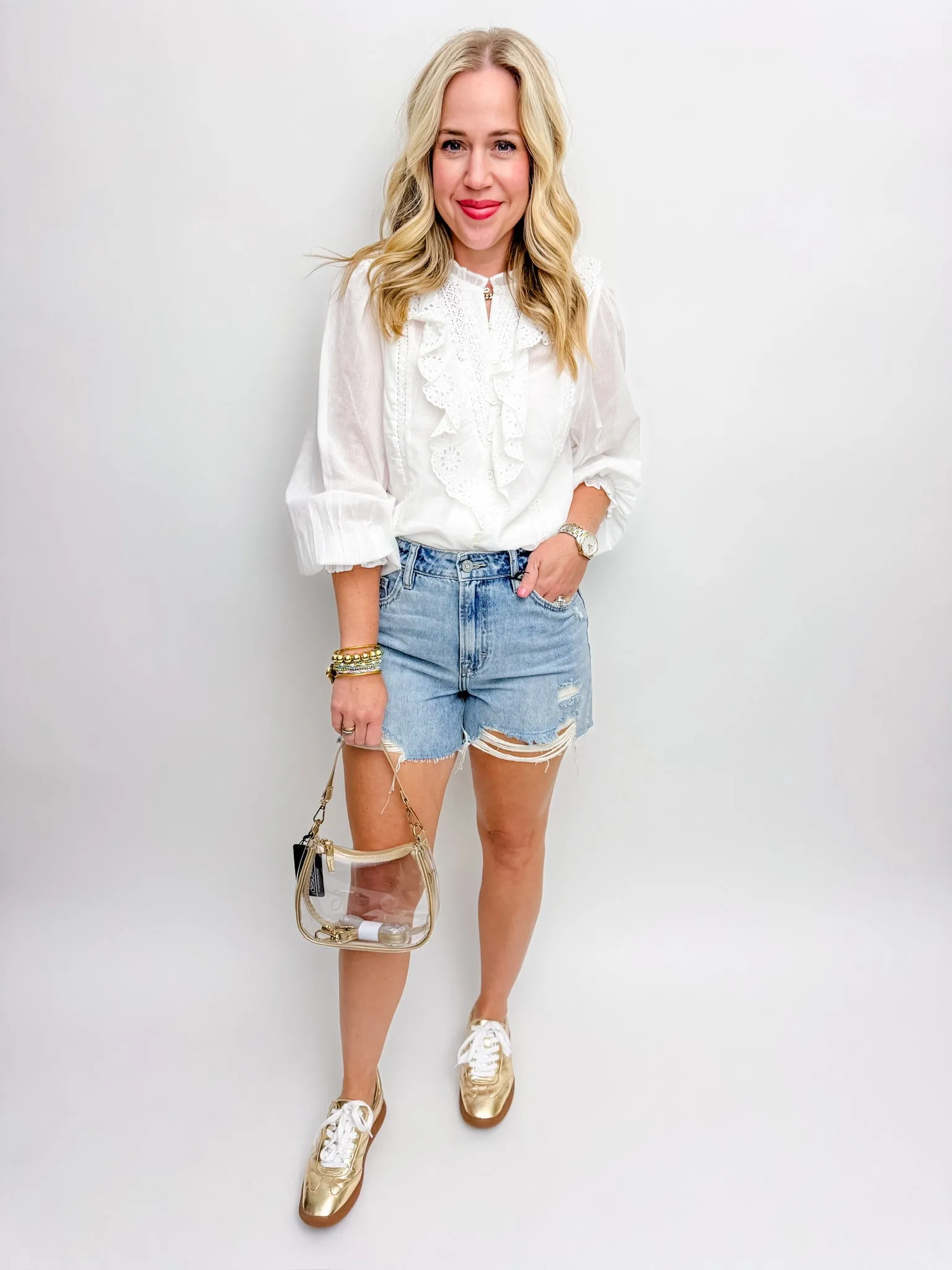 Victorian Eyelet Blouse sold by Mimosa product image thumbnail 2