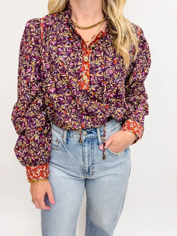 Branch Out Long Sleeve Blouse sold by Mimosa