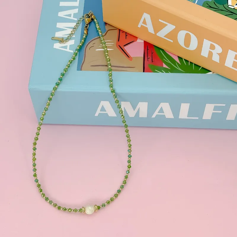 Glowy Bean Necklace sold by Mimosa