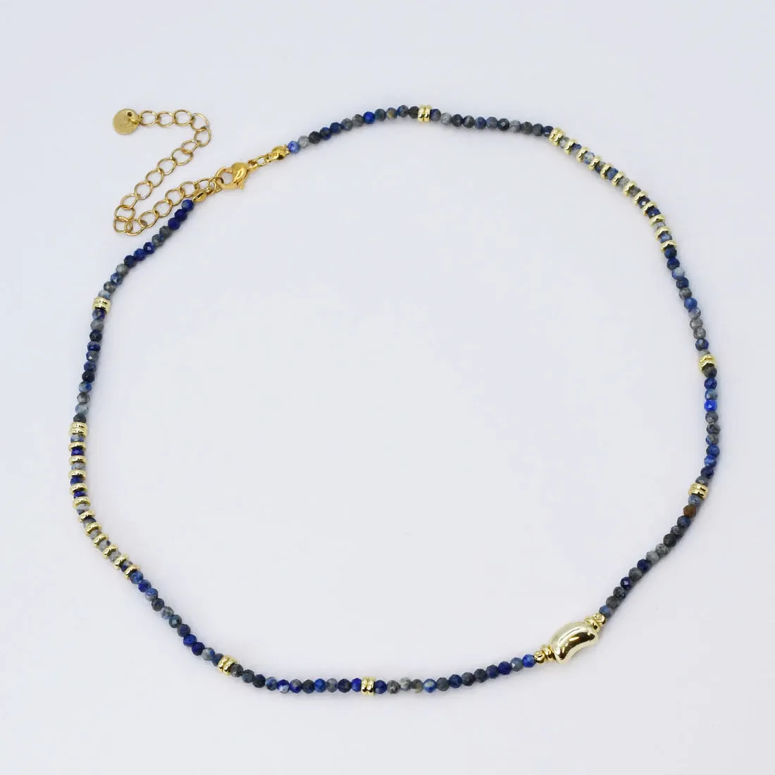 Stormy Blue Sky Gemstone Necklace sold by Mimosa product image thumbnail 2