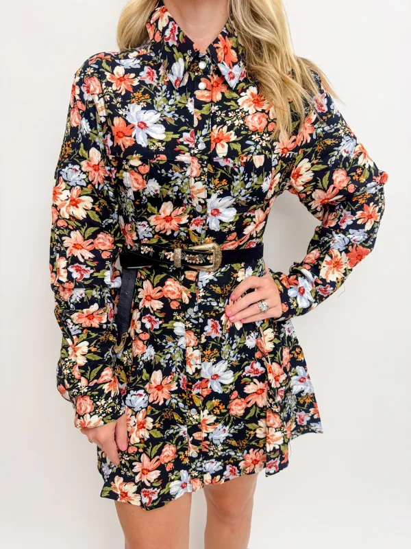 Sophia Floral Button Down Dress sold by Mimosa