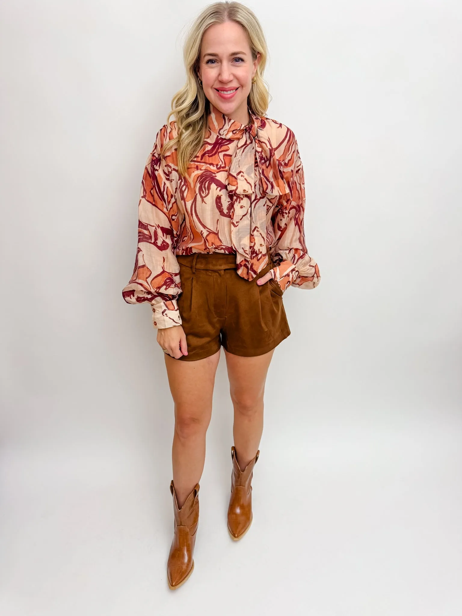 Imelda Suede Shorts sold by Mimosa product image thumbnail 4