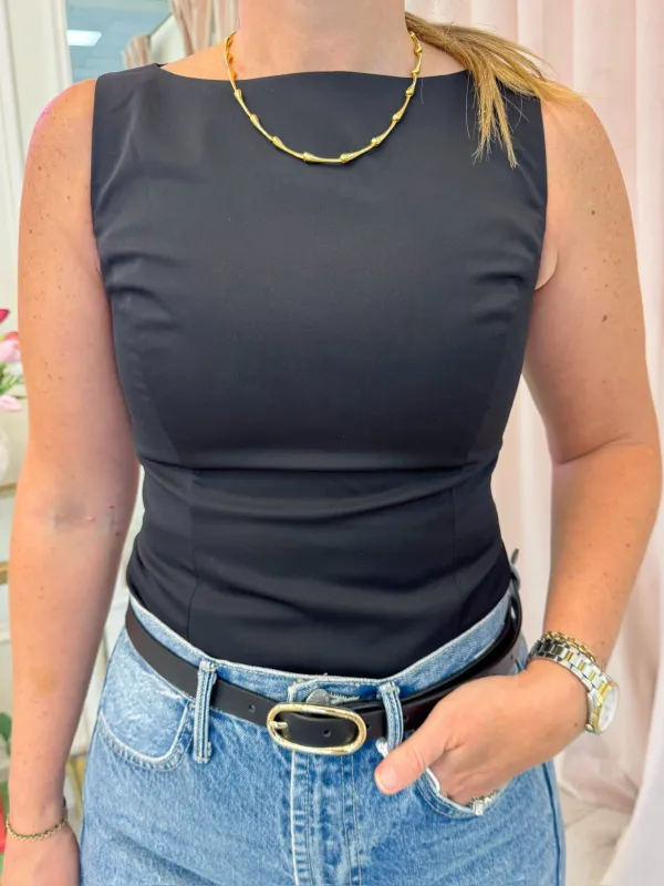 Uptown Tailored Top sold by Mimosa