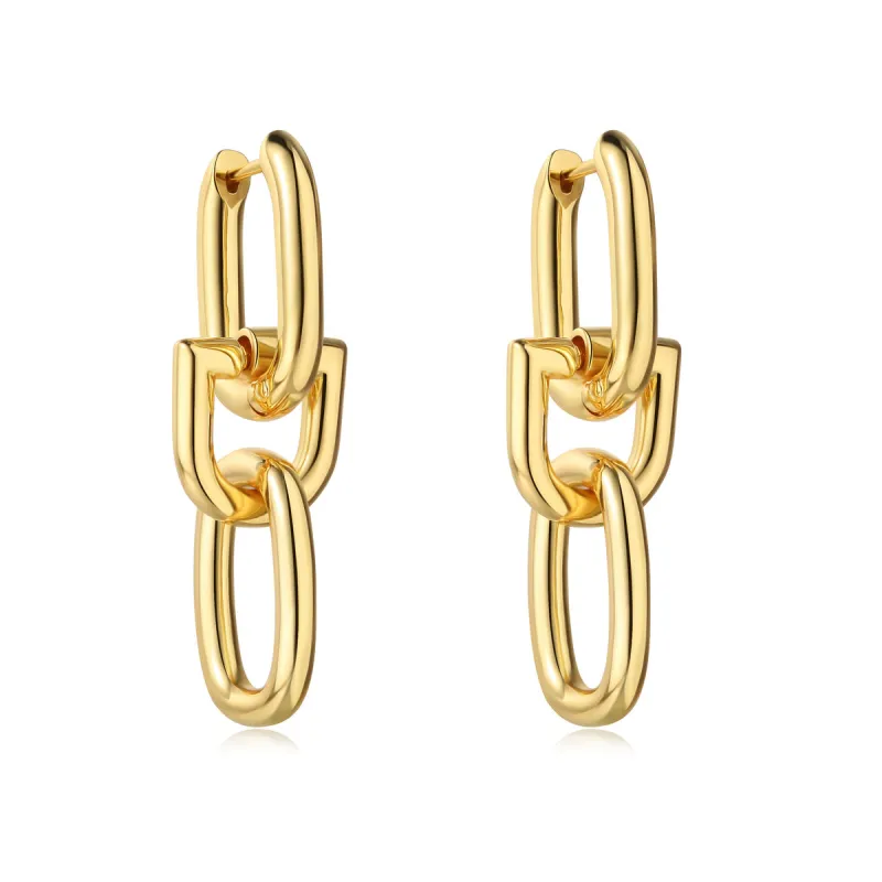 SJD Camila Link Earring made by Sahira Jewelry Design