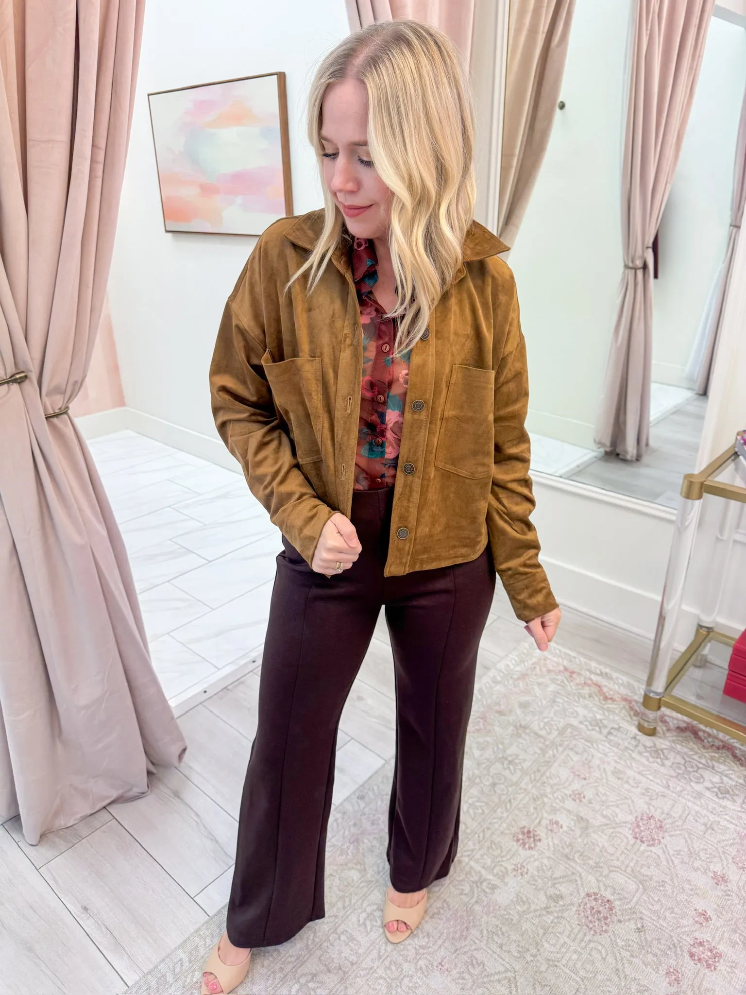 ZS All Day Cropped Suede Jacket sold by Mimosa product image thumbnail 2