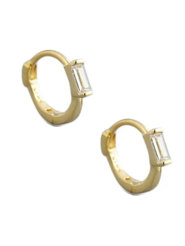 FB Ray of Light Huggie Hoops sold by Mimosa