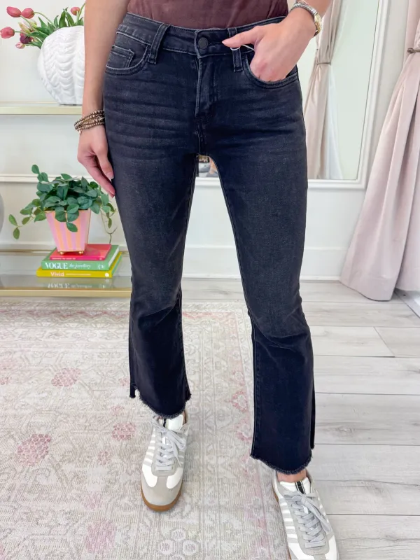 Alison Mid Rise Super Soft Crop Flare sold by Mimosa