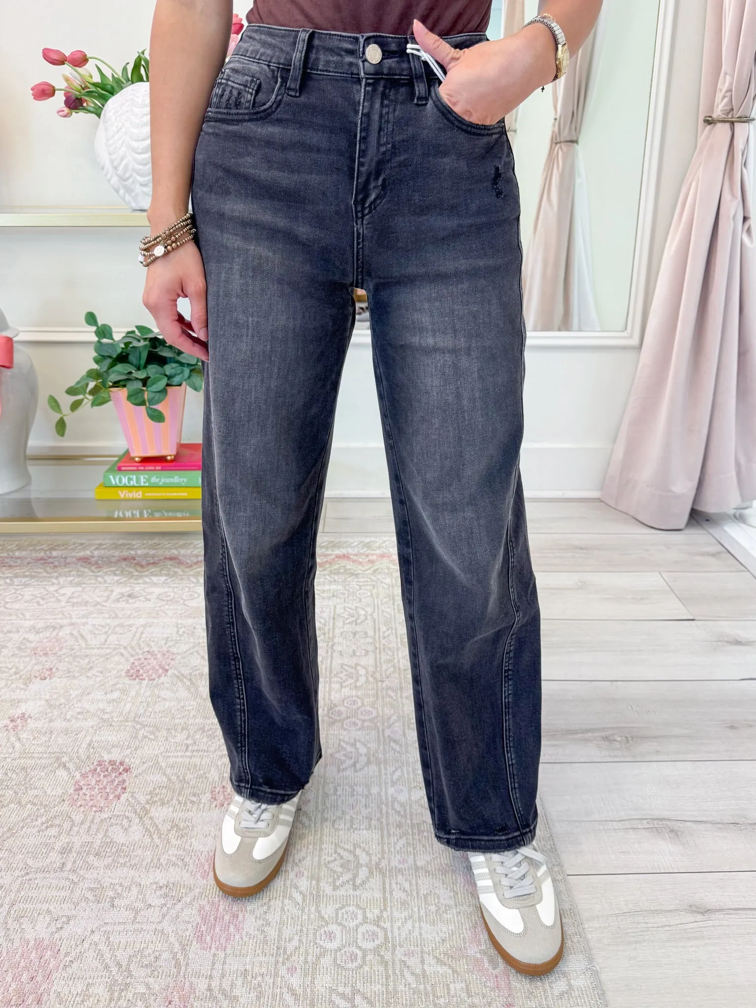 Kate Super High Barrel Jean sold by Mimosa