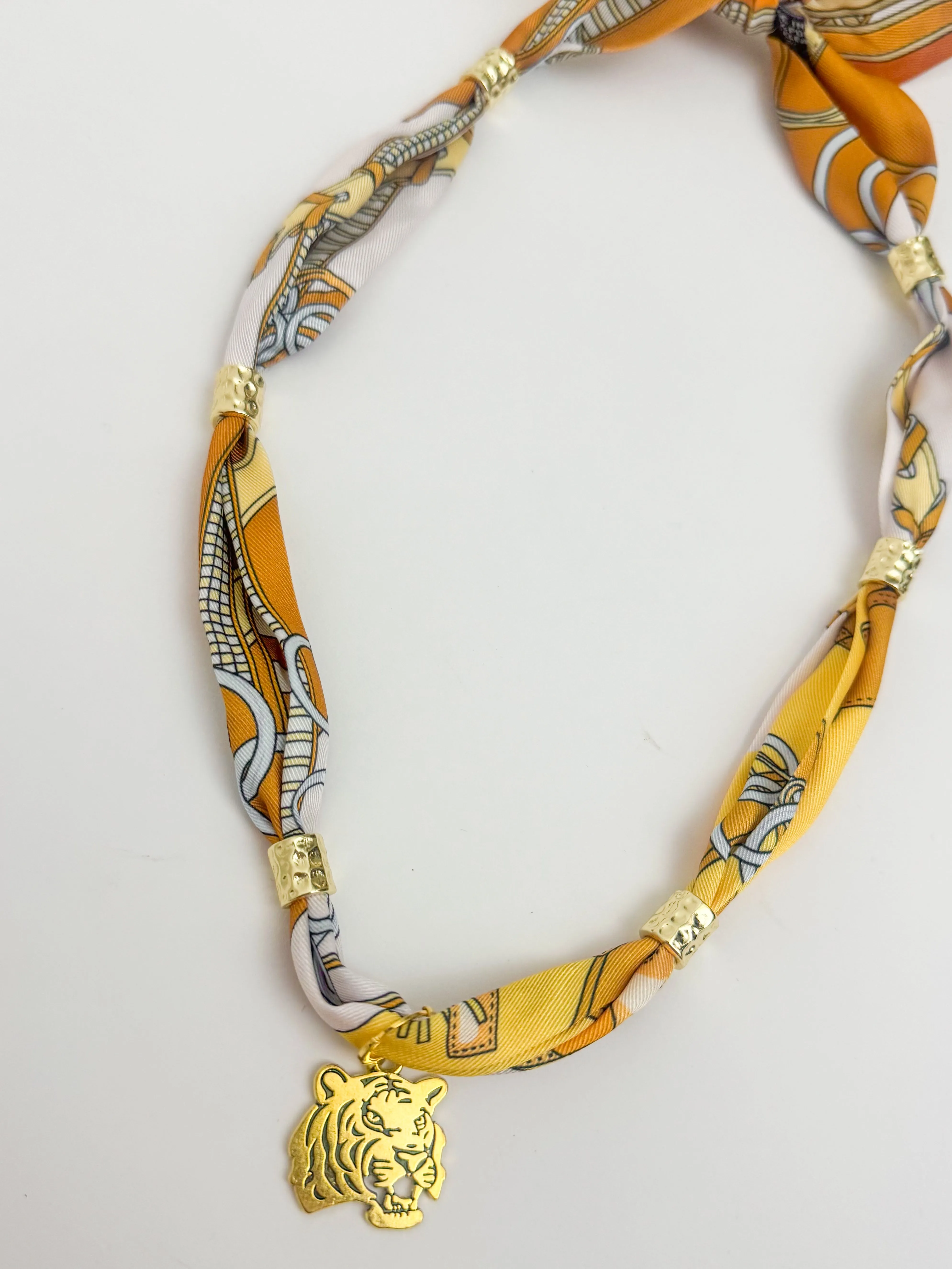 Gameday Gold Spacer Scarf Necklace sold by Mimosa