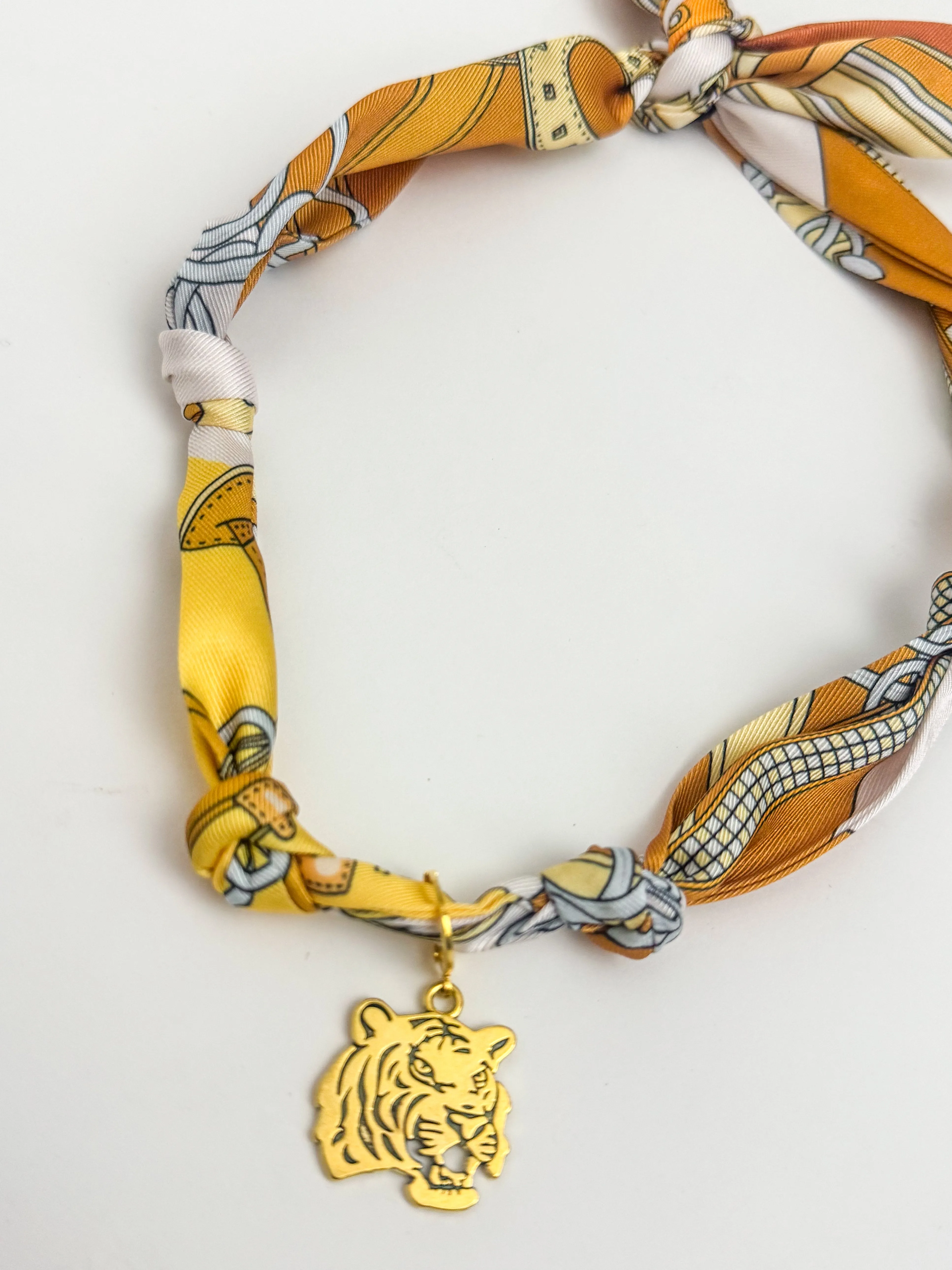 Gameday Knotted Scarf Necklace sold by Mimosa product image thumbnail 2