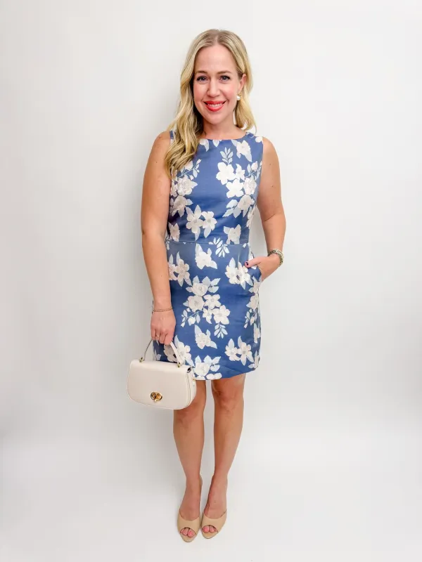 Morine Soft Floral Jacquard Mini Dress sold by Mimosa