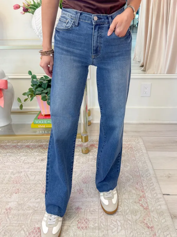 JBD Slim Palazzo w/ Scissor Cut sold by Mimosa