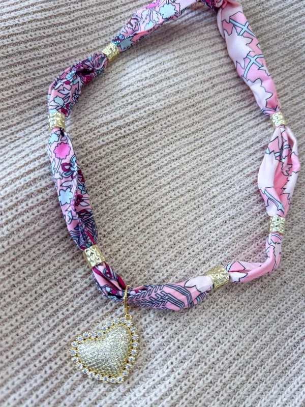 Destiny Gold Spacer Scarf Necklace sold by Mimosa