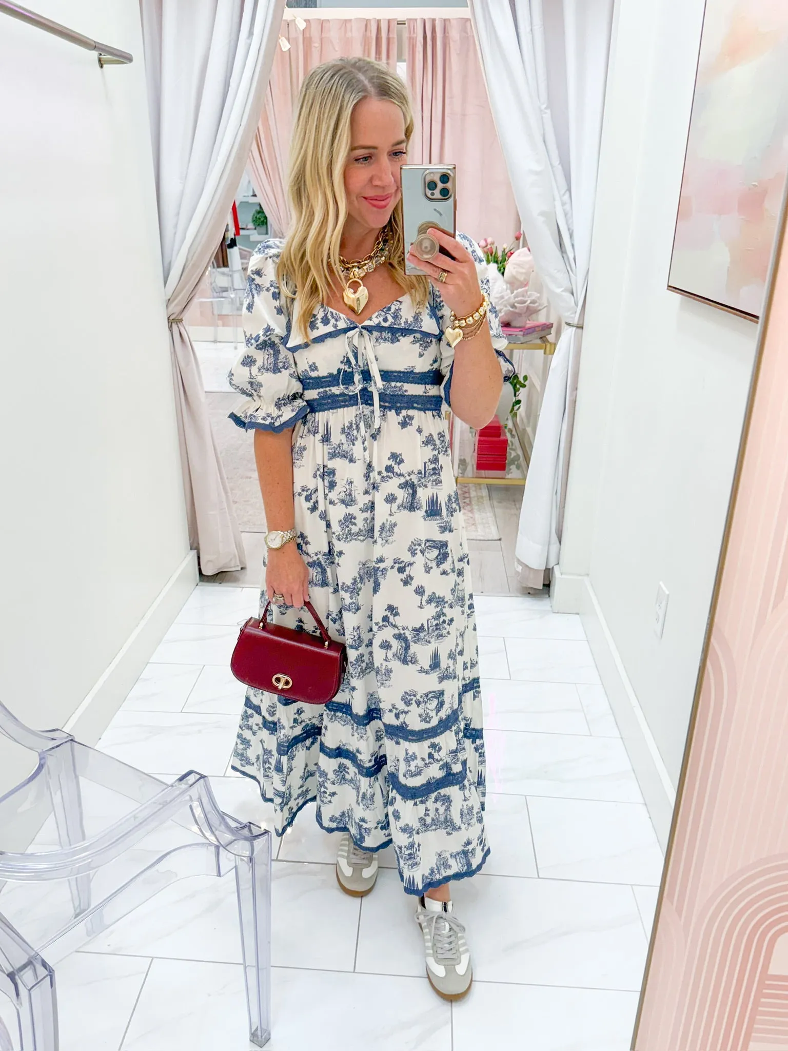 Winnie Toile Maxi Dress sold by Mimosa product image thumbnail 4
